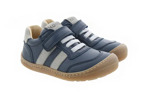 KOEL Barefoot Kinderschuhe Sneakers Dylan Leather 121 Navy, Größe:27 EU - Sneaker für Jungen, besonders bequem mit Barfußsohle für natürliche Fußentwicklung und optimalen Tragekomfort.