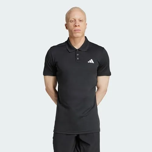 Adidas Herren Tennis Climacool FREELIFT Polo Shirt, Schwarz, S - Sportliches Polo Shirt aus 100 % recyceltem Polyester mit CLIMACOOL-Technologie für optimale Atmungsaktivität und Bewegungsfreiheit. Ideal für den Tennisplatz und den Alltag.
