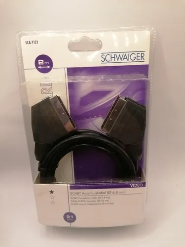 Schwaiger SCA712 Scart Anschlusskabel 2m Neu