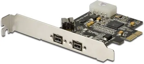 Digitus 3 Port FireWire 800-Controllerkarte - Port-Erweiterungskarten mit 3 FireWire 800 Ports, ideal zur Erweiterung Ihres Systems für schnellere Datenübertragung.