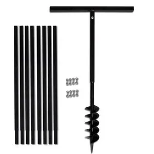 vidaXL Erdbohrer 270520, Handerdbohrer mit 100 mm Ø von vidaXL