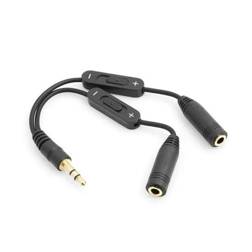 Y Kabel Stereo Kopfhörer 3,5mm Klinke zu 2 x 3,5 mm Klinken Buchse mit separa...