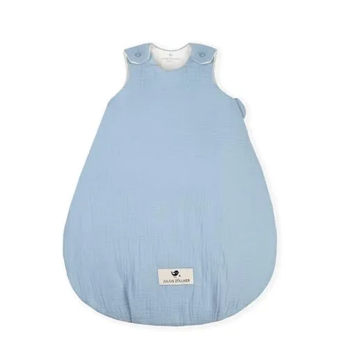 Julius Zöllner Denim Babyschlafsack 74 cm - Hochwertiger Babyschlafsack aus Denim, ideal für das ganze Jahr, sorgt für gemütlichen Schlaf und Bewegungsfreiheit.