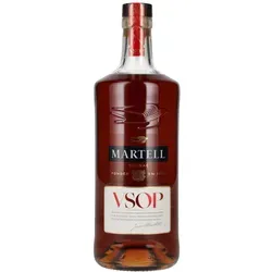 Martell V.S.O.P. Aged in Red Barrels 40% Vol. 0,7l - Weinbrand mit luxuriösem Geschmack, gereift in feinkörnigen Eichenfässern für raffinierte Aromen – ein Genuss für Kenner.