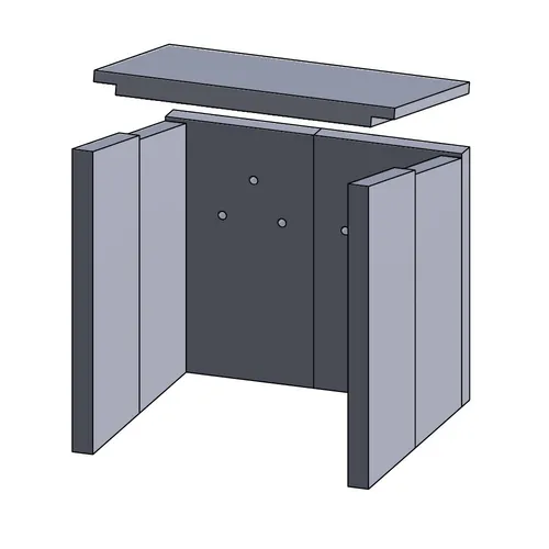 Feuerraumauskleidung Passend für Justus Frisco** Kamin & Ofen 7-teilig