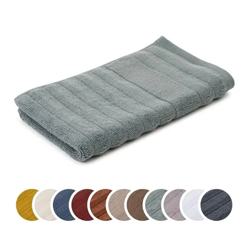 liebling Gästetuch Luxus Bio Baumwolle, Serie Marseille, 770 gr. / m², 30 x 50 cm, Ökotex, 60 Grad, saugstark, schnelltrocknend, Farbe: grün