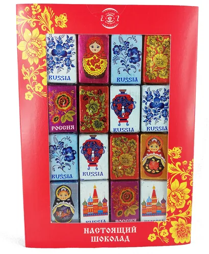 Kleine Tafeln Schokolade-Set - Russkij Uzor, 150 g