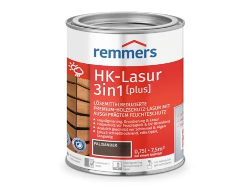 Remmers HK-Lasur 3in1 [plus] palisander, matt, 0,75 Liter von Remmers