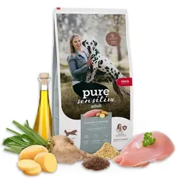 MERA pure sensitive Fresh Meat Truthahn & Kartoffeln - Getreidefreies Hundefutter mit 25% frischem Truthahn und leicht verdaulichen Kartoffeln – ideal für empfindliche Hunde und hergestellt in Deutschland.