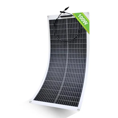 ECO-WORTHY 100W 12V Flexibles Monokristallines Solarpanel