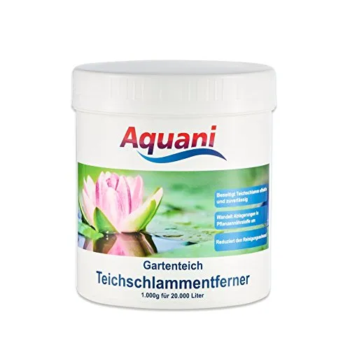 Aquani Teichschlammentferner Gartenteich 1.000g wirkt effektiv gegen Teichschlamm im Teich Macht Schlammsauger überflüssig geruchsfreie Teichpflege auch für Koi und Schwimmteich