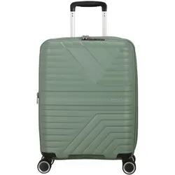 American Tourister® FLYTWIST Hartschalen-Trolley - Handgepäck, personalisierbar - Trolley in Botanic Green, 4 Rollen, TSA-Zahlenschloss und erweiterbares Volumen von 36 l auf 44 l, ideal für Reisen und Handgepäck gemäß IATA-Empfehlung.