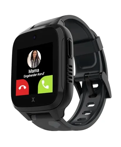 Xplora XGO3 Kinder-Smartwatch schwarz - Smartwatch für Kinder mit Schrittzähler, robustes Silikonarmband und kompatibel mit iOS und Android – ideal für aktive Kids!