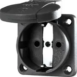 Mennekes 11032 16A2P+E 230V SCHUKO-Anbau-Steckdose schw