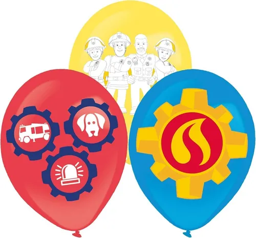 Luftballons FEUERWEHRMANN SAM Ballon Deko Kinder Geburtstag Kindergeburtstag 6