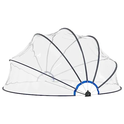 vidaXL Pooldach - Überdachung für Schwimmbad 440x220cm, UV-Schutz und einfache Handhabung für sauberes Wasser und schnellere Erwärmung