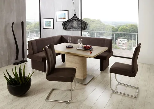 Niehoff Eckbank Pia 7019-00-433 in braun von NIEHOFF SITZMÖBEL