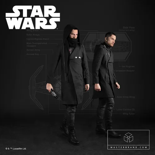 Produktbild Musterbrand Star Wars Mantel Herren Sith Lord Jacke schwarz M Kylo Ren 1 of 9999