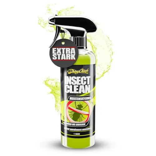 ShinyChiefs INSEKTENENTFERNER - Auto Insektenreiniger mit extremer Reinigungskraft und gutem Kriechvermögen - Insektenlöser für Scheiben und weitere Oberflächen, auch ideal für die Vorwäsche, 500ml