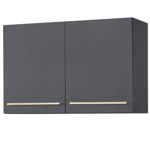 BEGA BBK Hängeschrank in Anthrazit/Sonoma-Eiche - 100x65x33 cm - Hängeschrank in modernem Design, mit 2 Drehtüren und 1 Einlegeboden. Pflegeleicht und einfach selbst zu montieren, ideal für platzsparende Aufbewahrung.