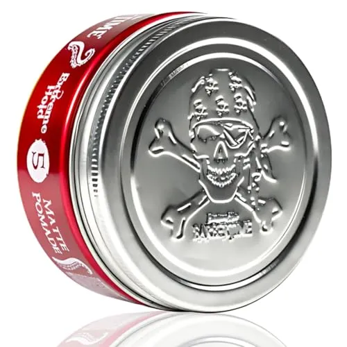 BARBERTIME Matte Pomade No.5 | Haarstyling Haarwachs - 150 ml | Wasserbasiert | Starker Halt & Mattes Finish | Vanilleduft | Kein Verkleben oder Verhärten | Langanhaltender Style & Natürlicher Look