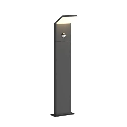 Lucande LED Wegeleuchte mit Bewegungsmelder 60 cm - Elegante Pollerleuchte für den Außenbereich, spritzwassergeschützt (IP54) und mit integriertem Bewegungsmelder für mehr Sicherheit und Komfort im Garten.