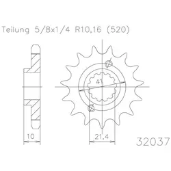 ESJOT Kettenritzel, 15 Zähne