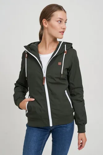 OXMO Kurzjacke OXTila Übergangsjacke mit kontrastfarbenem Reißverschluss