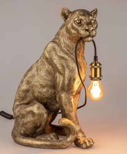 Formano Leoparden Stehlampe 51 cm Antik-Goldt von formano