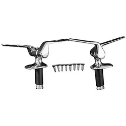 Duravit Scharnierpaar 1930 chrom - Scharnierpaar für WC-Sitz bis 10/2003, langlebig und korrosionsbeständig, ideal für die Sanitärinstallation