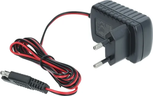 vhbw Ladegerät für Starter Akkus - Kompatibel mit Sabo Rasenmäher, 12 V, 2m - Zuverlässiges Ladegerät für Starterbatterien von Rasenmähern mit Elektrostart. Überlade- und Überhitzungsschutz für sicheres Laden. Ideal für eine problemlose Nutzung Ihrer Geräte.