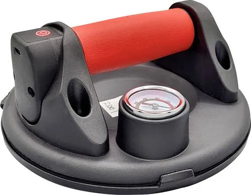 BergerundSchröter Saugheber 60823 mit Koffer - Werkstattausrüstung-Zubehör, 1 Vakuum Saugnapf mit 110kg Tragkraft und automatischem Vakuumaufbau für sichere Handhabung von Glas und Fliesen.