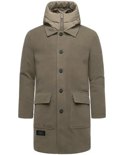 Stone Harbour Trenchcoat Thiagoo XX Kurzmantel in Wollmantel-Optik mit herausnehmbaren Inlay