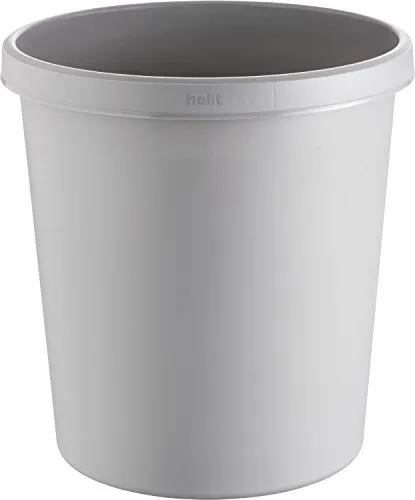 Helit H6105887 - Papierkorb the german 18L, mittelgrau