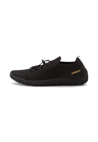 camel active Damen Sneaker aus einem Textilmix Schwarz - Stylische Damen Sneaker aus Textil und Synthetik mit flacher Sohle für optimalen Halt. Die klassische Schnürung sorgt für eine individuelle Passform, während die herausnehmbare Innensohle zusätzlichen Komfort bietet.