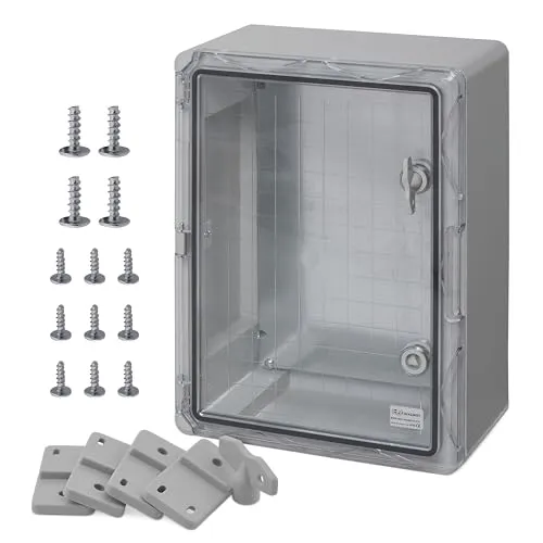 BOXEXPERT® Verteilerkasten außen wasserdicht - IP65 Gehäuse mit Sichttür - Lagersysteme: Robustes ABS Kunststoffgehäuse mit IK08-Zertifizierung, ideal für industrielle Anwendungen. Wetterfest und korrosionsbeständig für optimalen Schutz innen und außen.