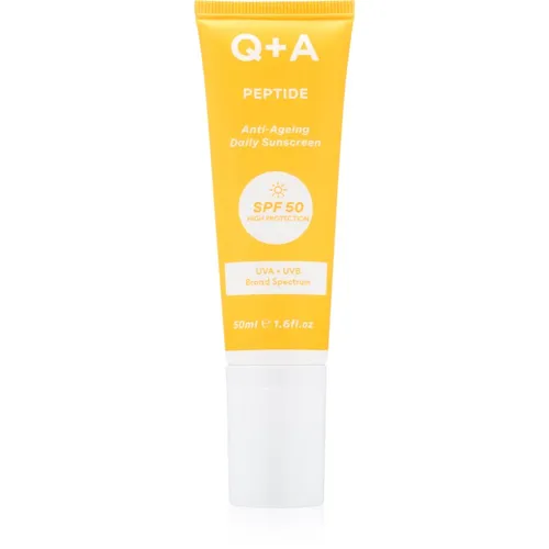 Q+A Peptide schützende Gesichtscreme SPF 50 50 ml