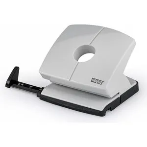 Novus Locher B 220, 025-0631, grau, Bürolocher, Stanzleistung ca. 20 Blatt