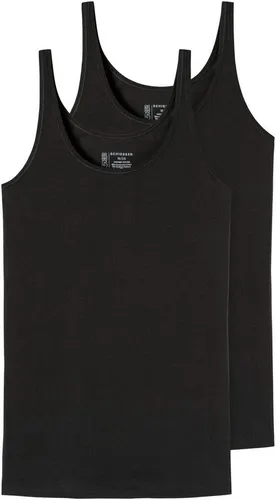 Schiesser Damen 2 Pack Trägertop Unterhemd Bio Baumwolle - Unterhemden & BH-Hemden für Damen, im praktischen Doppelpack aus seidigweicher Bio-Baumwolle für höchsten Tragekomfort.