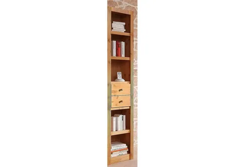 Home affaire Anbauregal Bergen, 45 cm breit, in verschiedenen Farben - Regal aus massiver Kiefer, 5 variable Einlegeböden und 6 offene Fächer bieten viel Stauraum. Ideal für eine stilvolle Wandmontage im Landhausstil.