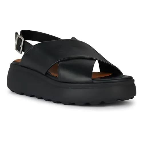 Geox Spherica Ec4.1 S Sandals EU 39, Schwarz , 39 EU