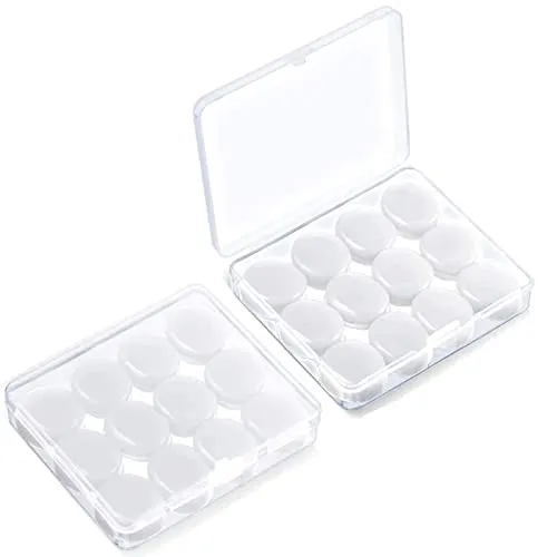 Ohrstöpsel zum Schlafen, 6 Paare Weiche wiederverwendbar wasserdicht softe Silikon Gel Ohrenstöpsel zum Schlafen, Reisen, Lernen, Geräuschreduzierung, Weiß