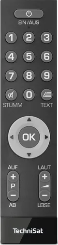 TechniSat ISIZAPPER Universal | Komfort-Fernbedienung mit großen Tasten