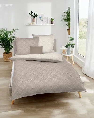 Kaeppel Wendebettwäsche La Ville, Mako-Satin, 2 teilig in braun von Kaeppel