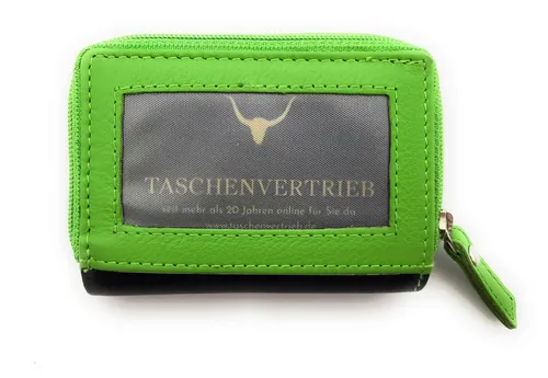 JOCKEY CLUB Mini Geldbörse kleines echt Leder Portemonnaie, Ausweisbörse, aus echtem Leder, mit RFID Schutz