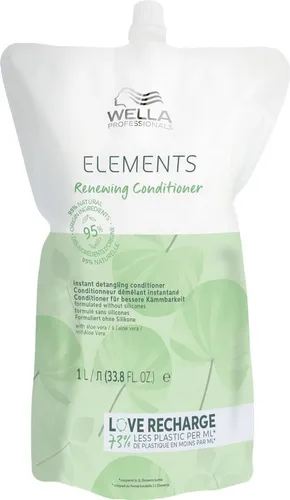 Wella Professionals Pro Elm Activator Conditioner 1L - Haarspülung für alle Haartypen, silikonfrei und mit Aloe Vera angereichert, verbessert Kämmbarkeit und bekämpft Frizz, ideal für empfindliche Kopfhaut.