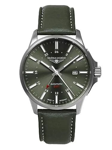 Bauhaus Aviation Titanium Automatik 28684 - Herren-Armbanduhr im Titan-Gehäuse mit Saphirglas und japanischem Automatik-Uhrwerk für präzise Zeitmessung und stilvolles Design.