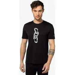 Super.Natural M Carabineri Tee jet black/vapor grey (S15) L von super.natural