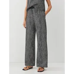 Someday Hose in Schwarz - 40 - Stoffhose mit elastischem Bund und praktischen Eingrifftaschen, ideal für einen lässigen Look mit Schlagbeinen.