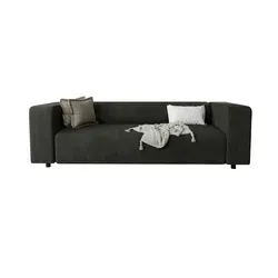 S-Style Möbel 3-Sitzer Sofa Gustav aus Cord-Stoff - Einzelsofa mit bequemer Wellenfederung, eleganter Cord-Oberfläche und belastbar bis 375 kg – ideal für stilbewusste Wohnräume.